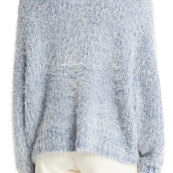 Rip Curl Fuzzy Baby Blue Lightweight Cardigan Sweater - Picture 15 of 16